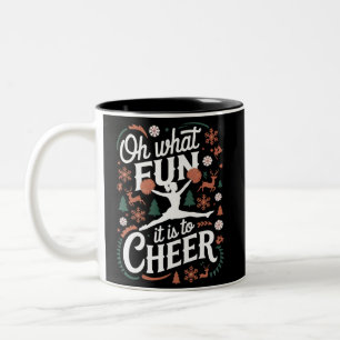 Oh was für ein Spaß es ist, hässliches Cheerleadin Zweifarbige Tasse