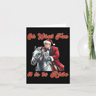 Oh, was für ein Spaß es ist, Humorvolle Trump-Weih Karte