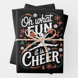 Oh, was für ein Spaß es ist, scheußlich fröhliche  Geschenkpapier Set