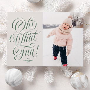 Oh was für ein Spaß grün drei Foto Weihnachten