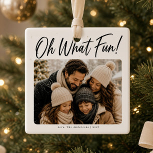 Oh Was Für Ein Spaß Personalisiertes Familienfoto Keramikornament