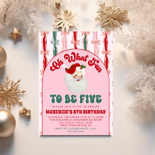 Oh Was Für Ein Spaß Rosa Weihnachtsmann Weihnachte Einladung