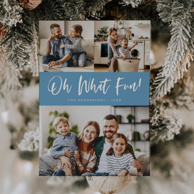 Oh Was Für Ein Spaß Script Weihnachten Denim Blau (Von Creator hochgeladen)