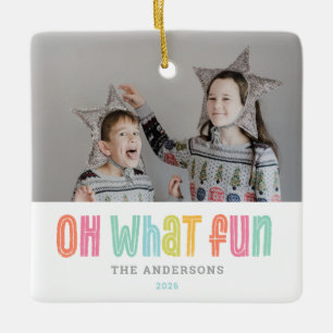 Oh Was Für Ein Spaß Single Photo Weihnachten Keramikornament