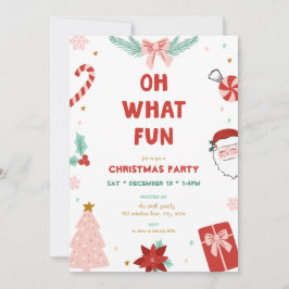 Oh, was für ein Spaß Süße Kinder Weihnachtsfeier E Einladung