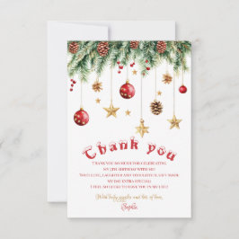 Oh Was Für Ein Spaß Weihnachts-Geburtstagseinladun Dankeskarte