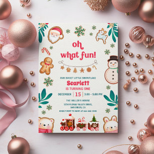 Oh Was Für Ein Spaß Winter Weihnachtsplätzchen 1. Einladung