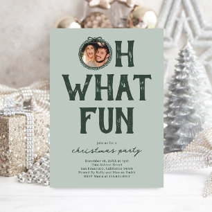 Oh, was für eine lustige Foto-Weihnachtsfeier Einladung