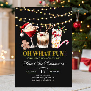 Oh Was Für Eine Lustige Weihnachts-Cocktail-Party Einladung
