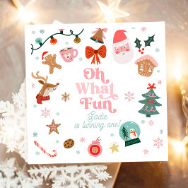 Oh Was Für Eine Lustige Weihnachtsfeier Mädchen 1. Serviette