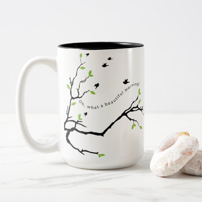 Oh, was für eine schöne morgendliche Tasse (Mit Donut)