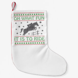Oh, was macht es doch für einen Spaß, auf einem hä Kleiner Weihnachtsstrumpf
