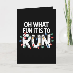 Oh was macht Spaß, Weihnachtslichter Runner zu bet Karte