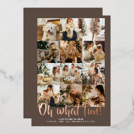 Oh, was Spaß 12 Foto Weihnachtszeit Jahreszeit Folien Feiertagskarte