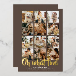 Oh, was Spaß 12 Foto Weihnachtszeit Jahreszeit Folien Feiertagskarte
