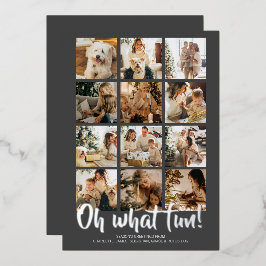 Oh, was Spaß 12 Foto Weihnachtszeit Jahreszeit Folien Feiertagskarte