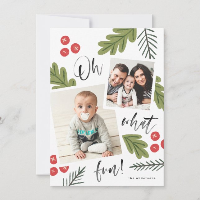 Oh, was Spaß Berry Snapshot Multi-Foto Ankündigung (Vorderseite)