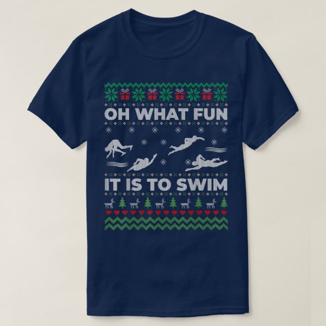 Oh, was Spaß es ist, hässlich Weihnachtskraut zu s T-Shirt (Design vorne)