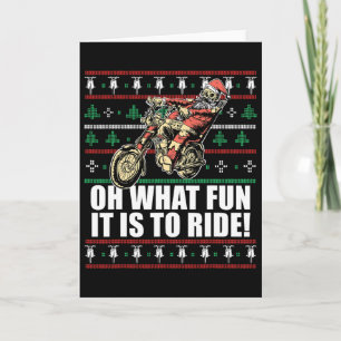 Oh, was Spaß es macht, den Weihnachtsmann Ugly Chr Karte