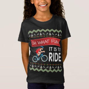 Oh, was Spaß es macht, Fahrradfahrer Weihnachten T-Shirt