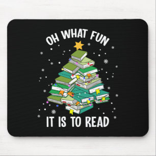 Oh, was Spaß es macht, Weihnachten-Bäume-Buch-Lieb Mousepad