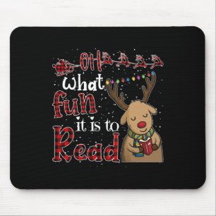 Oh, was Spaß es macht Weihnachten Niedlichen Renti Mousepad