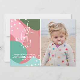 Oh, was Spaß farbenfrohe Mod Abstrakte Weihnachtsk Einladung