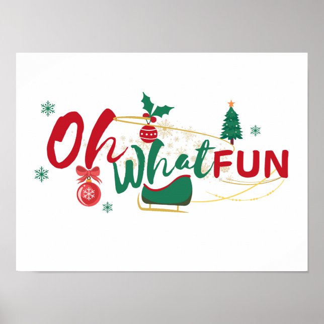 Oh, was Spaß - Feierliche Feiertage-Poster Poster (Vorne)
