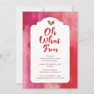 Oh, was Spaß Feiertag Einladung
