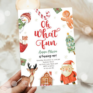 Oh, was Spaß Feiertag Weihnachten Weihnachten Gebu Einladung