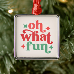 Oh, was Spaß - Feiertage-Typografie Ornament Aus Metall