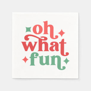 Oh, was Spaß - Feiertage-Typografie Serviette