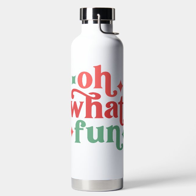 Oh, was Spaß - Feiertage-Typografie Trinkflasche (links)