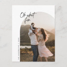 Oh, was Spaß, Foto, Arch Frame Gruß Postkarte