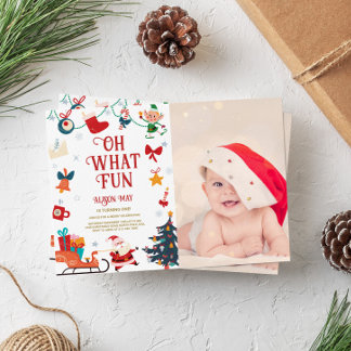 Oh, was Spaß Foto Geburtstag Einladung