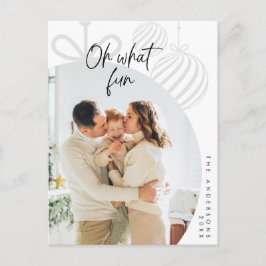 Oh, was Spaß, Foto, Weihnachtsgrüße Postkarte