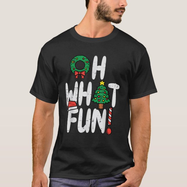 Oh, was Spaß Funny Weihnachten Weihnachten Männer  T-Shirt (Vorderseite)