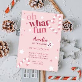 Oh, was Spaß Girl Holiday Geburtstagsparty Einladung