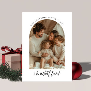 Oh, was Spaß Weihnachten Familie Arch Foto Sage Gr