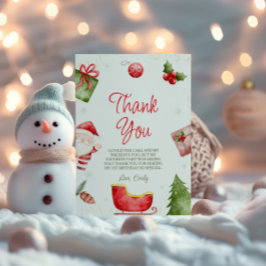 Oh, was Spaß Weihnachten Geburtstag Danke Karte