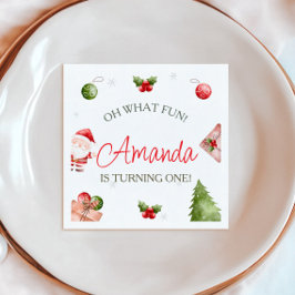 Oh, was Spaß Weihnachten Geburtstag Serviette