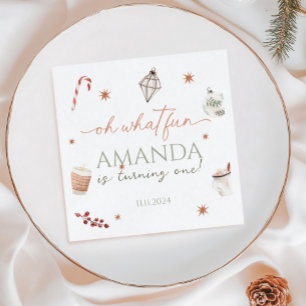 Oh, was Spaß Weihnachten Geburtstag Serviette