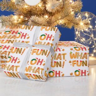 Oh, was Spaß Weihnachten Lebkuchen Cookies Geschenkpapier