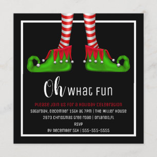 Oh, was Spaß Weihnachten Party Einladung