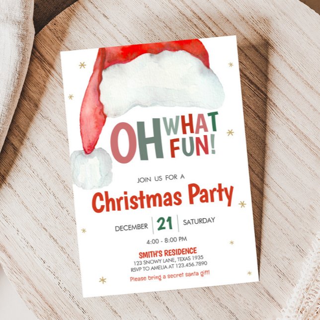 Oh, was Spaß Weihnachten Party Einladung (Oh What Fun Christmas Party Invitation )