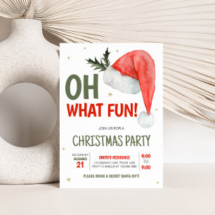Oh, was Spaß Weihnachten Party Einladung