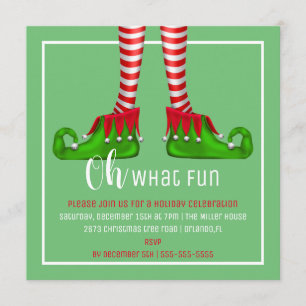 Oh, was Spaß Weihnachten Party Einladung