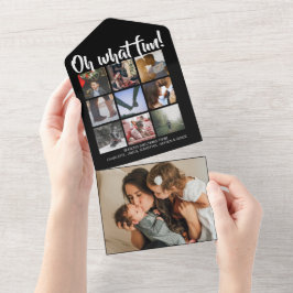 Oh, was Spaß Weihnachten Personalisiert alles in e All In One Einladung