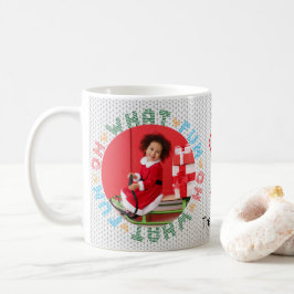 Oh, was Spaß Weihnachten Sweater Foto Kaffee Tasse