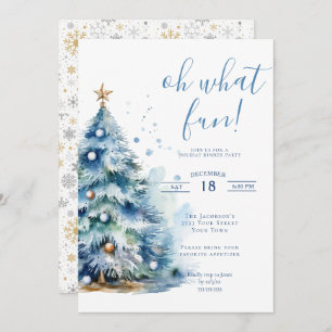 Oh, was Spaß Weihnachts-Feierabendessen Party Einladung